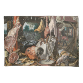 肉屋（Pieter Aertsen著） 枕カバー