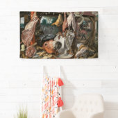 肉屋（Pieter Aertsen著） 横断幕 (インサイチュ)