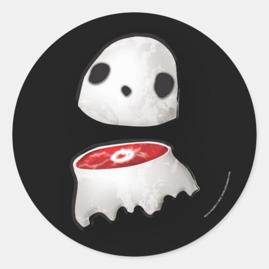 肉幽霊シール ラウンドシール (正面)
