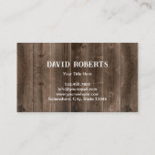 肉店ミートマーケットチキンピッグカウバーンドウッド 名刺 (裏面)