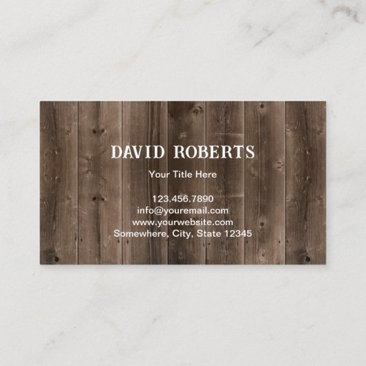 肉店ミートマーケットチキンピッグカウバーンドウッド 名刺 (裏面)