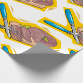 肉彫り ラッピングペーパー