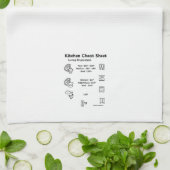 肉料理テンプル付きキッチンカウンタータオル キッチンタオル (折り畳み)