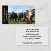 肉牛の小さい群れ 名刺 (正面/裏面)