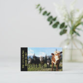 肉牛の小さい群れ 名刺 (スタンド正面)
