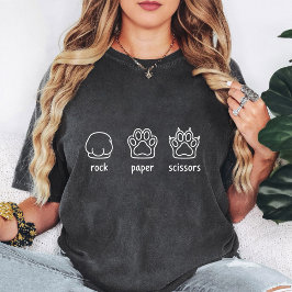 肉球じゃんけん 面白いペット好きな人へのギフト Tシャツ