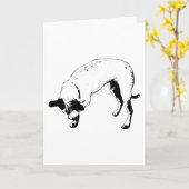 肉球でプレスされたホリデー・ハロー カード (黄色い花)