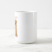 肉球で歩く私のハート コーヒーマグカップ (中央)
