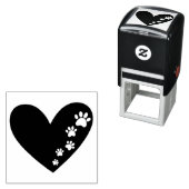 肉球とハートのセルフインクスタンプ セルフインキングスタンプ (インサイチュ)