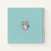 肉球と遊び – 愛らしい猫のイラスト ノートブック (裏面)