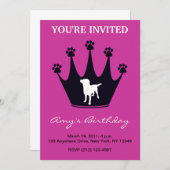 肉球のクラウンモチーフ 招待状 (正面/裏面)