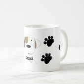 肉球のクールな犬 コーヒーマグカップ (正面右)