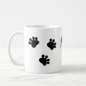 肉球のクールな犬 コーヒーマグカップ (左)