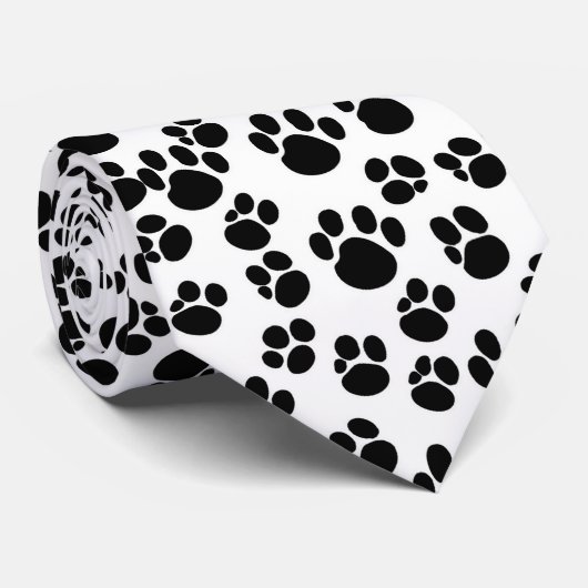 肉球のプリント ネクタイ (ロール)