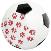 肉球の模様、犬の肉球、赤い肉球 サッカーボール (3/4)