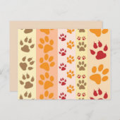 肉球の足跡ポストカード ポストカード (正面/裏面)