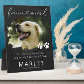 肉球の足跡　ペットの思い出　写真プレート フォトプラーク (側面)