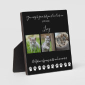 肉球の跡と記憶 - オーダーメイド ペット - 猫 写真 フォトプラーク (正面)