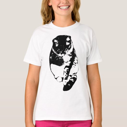 肉球ウォッシュ キティ カーム Tシャツ (正面)