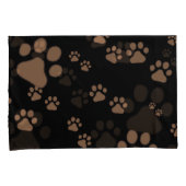 肉球プリントのパターン 枕カバー (正面右)