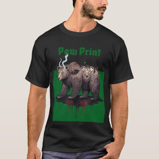 肉球プリント Tシャツ (正面)