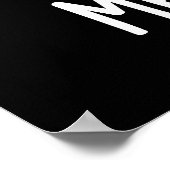 肉球ミートボーおもしろいルプンダークBG ポスター (角)