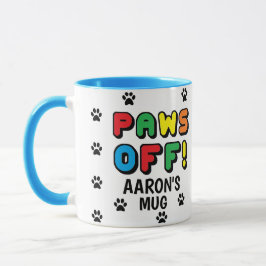 肉球柄 Paw+Off! カラフルプリントマグカップ マグカップ