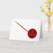 肉球 カード (黄色い花)