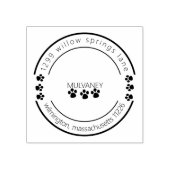 肉球 名前 返送先住所 ラバースタンプ (インプリント)