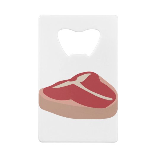 肉生ステーキフレッシュたんぱく質豚肉チョップビーフステーキ クレジットカード栓抜き (裏面)