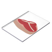 肉生ステーキフレッシュたんぱく質豚肉チョップビーフステーキ ノートブック (左側)