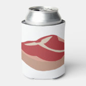 肉生ステーキフレッシュたんぱく質豚肉チョップビーフステーキ 缶クーラー (缶正面)