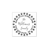 肉筆印刷によるファミリ差出人住所スタンプ ラバースタンプ (インプリント)