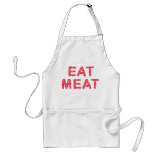 肉肉の文字を食べて下さい スタンダードエプロン