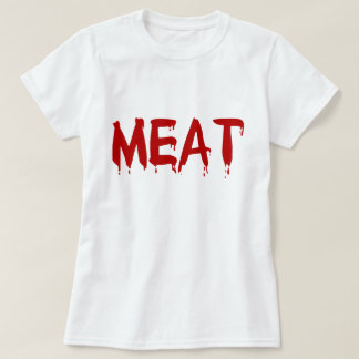 肉肉のI愛肉鶏のビーフのヤギ牛血 Tシャツ