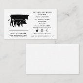 肉肉市場カウピッグチキンソーシャルメディア 名刺 (正面/裏面)