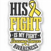 肉腫がんシャツ私の戦い シール (正面)