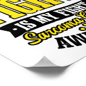 肉腫がんシャツ私の戦い ポスター (角)