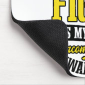 肉腫がんシャツ私の戦い マウスパッド (コーナー)