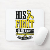 肉腫がんシャツ私の戦い マウスパッド (マウス)