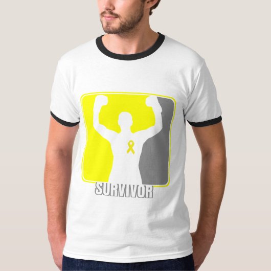 肉腫の蟹座の勝利生存者 Tシャツ (正面)