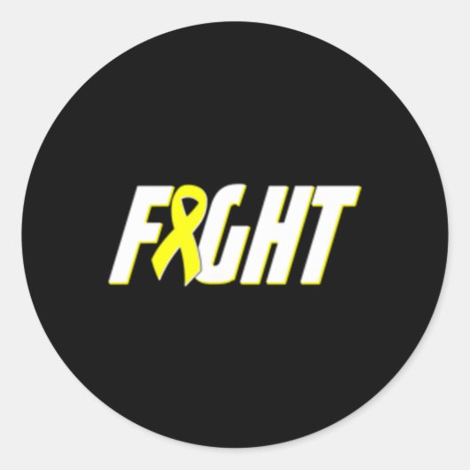 肉腫認識度骨癌リボン ラウンドシール (正面)