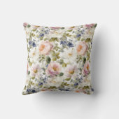 肉親のバラと花 クッション (裏面)