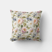 肉親のバラと花 クッション (正面)