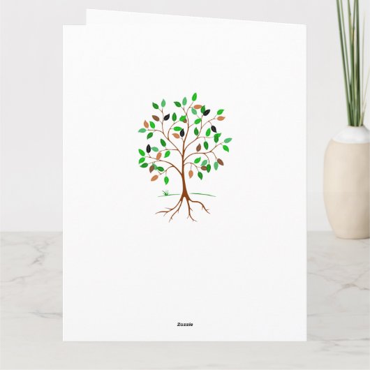 肉親の写真の木 カード (裏面)