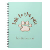 肉親の猫図解入りの、写真付きのとミニマル話す ノートブック (正面)