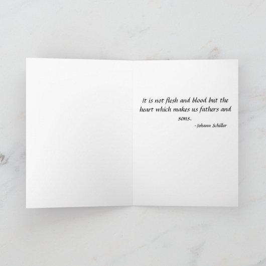 肉親 カード (内部)