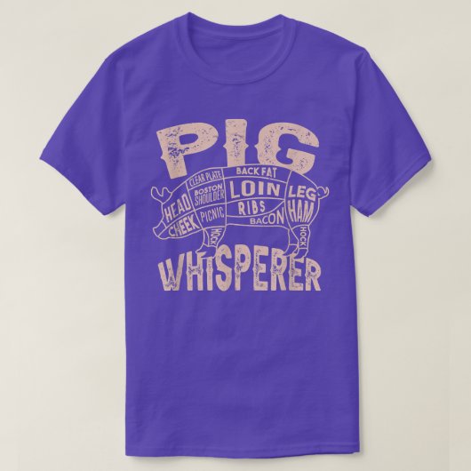 肉質肉屋ピグホイスラー Tシャツ (デザイン正面)