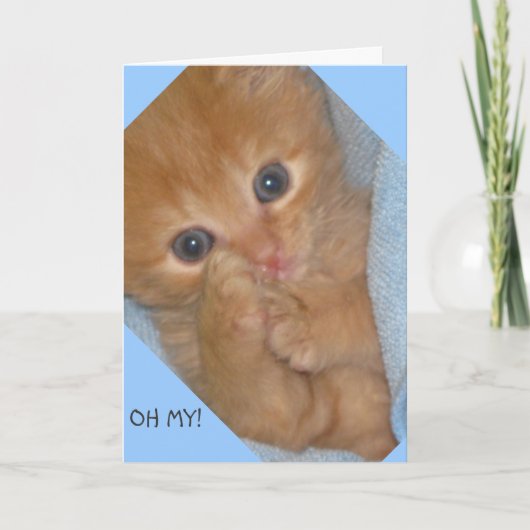 肉足的に素晴らしい誕生日グリーティングカード カード (正面)