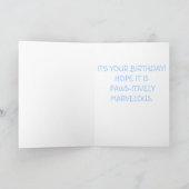 肉足的に素晴らしい誕生日グリーティングカード カード (内部)